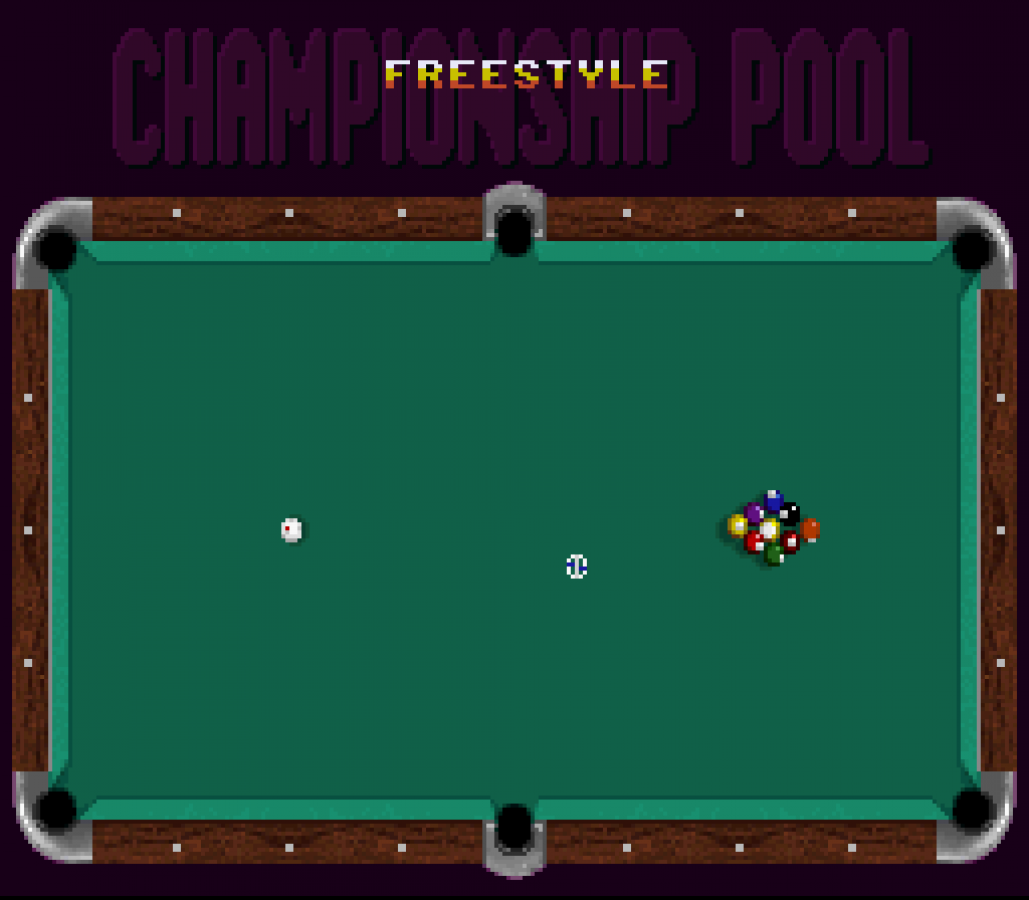 Championship Pool gameplay image for Super Nintendo Entertainment System (SNES) retro video game