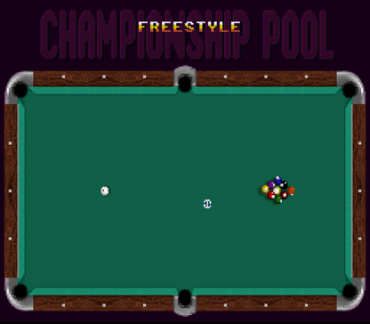 Championship Pool gameplay image for Super Nintendo Entertainment System (SNES) retro video game