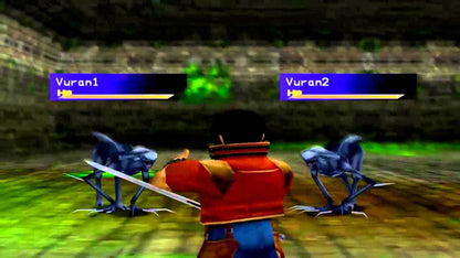 Legaia 2 Duel Saga PlayStation 2 PS2 for retro video game enthusiasts featuring fantasy role playing gameplay turn based combat mechanics character progression epic world exploration story driven adventure magical abilities and collectible gaming appeal gameplay 