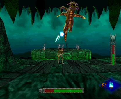 Akuji the Heartless PlayStation 1 PS1 for action adventure retro video game fans featuring voodoo mythology dark fantasy exploration hack and slash combat supernatural enemies atmospheric environments cinematic gameplay collectible gaming appeal gameplay