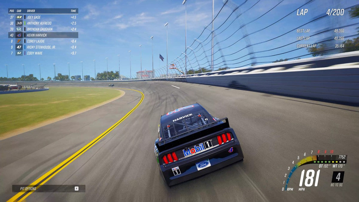 NASCAR 21 Ignition PlayStation 4 PS4 racing simulation video game Unreal Engine graphics rFactor 2 physics engine official 2021 NASCAR Cup Series license Chase Elliott Bubba Wallace Ryan Blaney cover drivers career mode paint booth customization online multiplayer up to 40 players authentic stock car racing experience gameplay