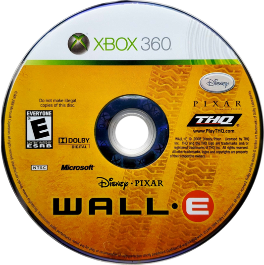 WALL-E disc for Xbox 360 (X360) action-adventure platformer video game