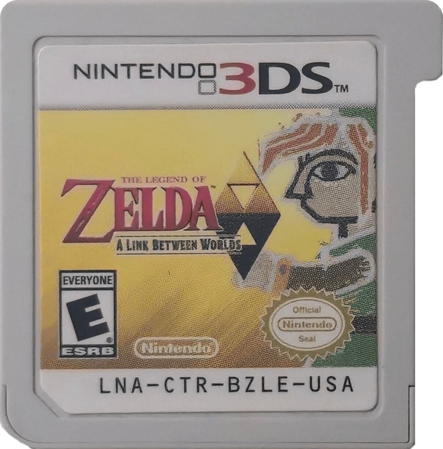 The Legend of Zelda: A Link Between Worlds cartridge for Nintendo 3DS (3DS) action adventure video game