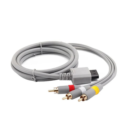 XYAB brand AV cable compatible with Nintendo Wii and Wii U consoles for connecting to TV and transmitting audio and video signals