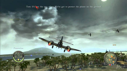 Blazing Angels Squadrons of WWII game featuring World War II aerial combat, historical fighter planes, and action-packed flight simulation gameplay