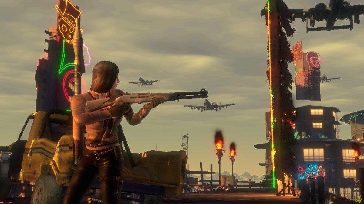 Mercenaries 2 World in Flames Xbox 360 open-world action sandbox video game with explosive gameplay and a dynamic world gameplay screenshot