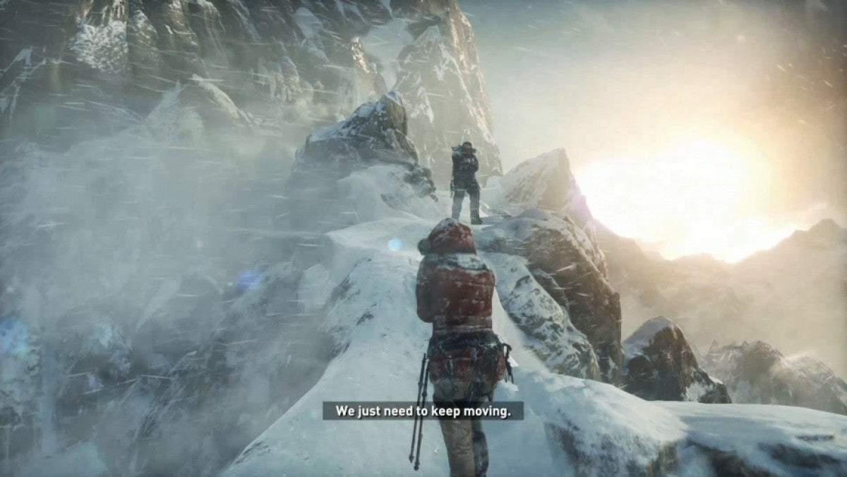 Rise of the Tomb Raider Xbox 360 action-adventure sequel Lara Croft Siberian expedition lost city of Kitezh secret of immortality tombs puzzles guerrilla combat crafting survival skills wildlife enemies Trinity organization gameplay screenshot