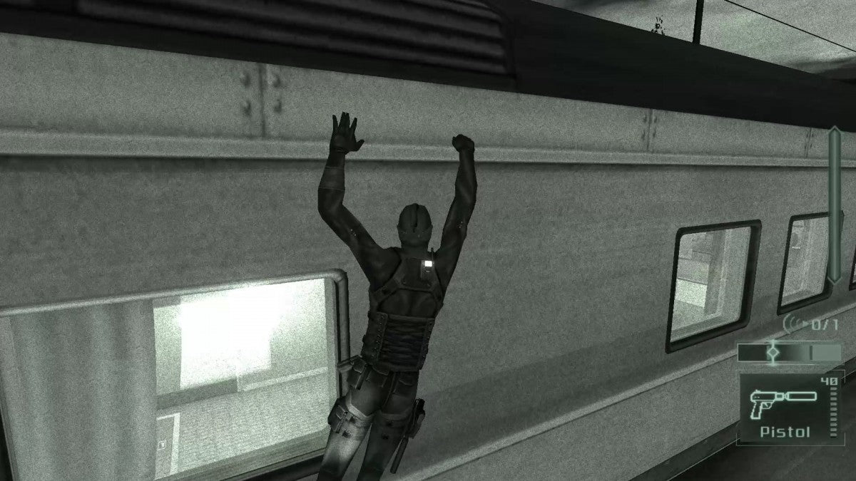 Tom Clancys Splinter Cell Pandora Tomorrow PS2 Sony PlayStation 2 stealth action game Ubisoft tactical espionage gameplay Sam Fisher infiltration stealth mechanics gadgets shadow movement third person stealth missions story driven retro gaming PlayStation 2 software video game title gameplay