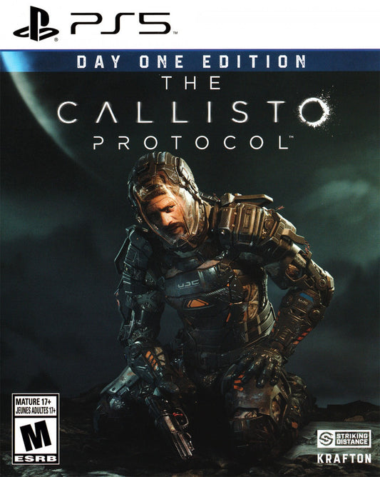 The Callisto Protocol Day One Edition inspired design featuring sci fi survival horror aesthetic dark space prison setting terrifying alien creatures atmospheric suspense brutal combat futuristic nightmare environments cinematic horror adventure presentation front cover