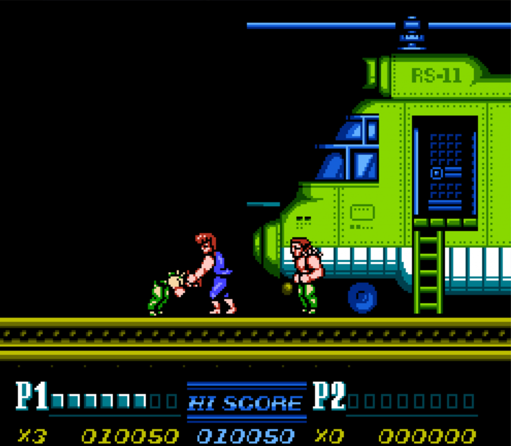 Double Dragon II The Revenge NES Nintendo Entertainment System beat em up side scrolling brawler co op multiplayer martial arts combat classic arcade style Technos Japan retro 8 bit gaming cartridge video game title gameplay