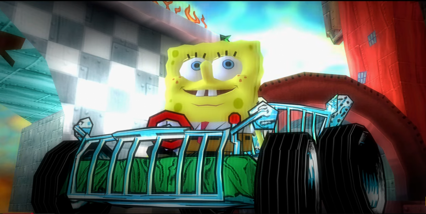 SpongeBob SquarePants Creature from the Krusty Krab PlayStation 2 PS2 video game, action platformer, cartoon-based adventure, Nickelodeon title gameplay