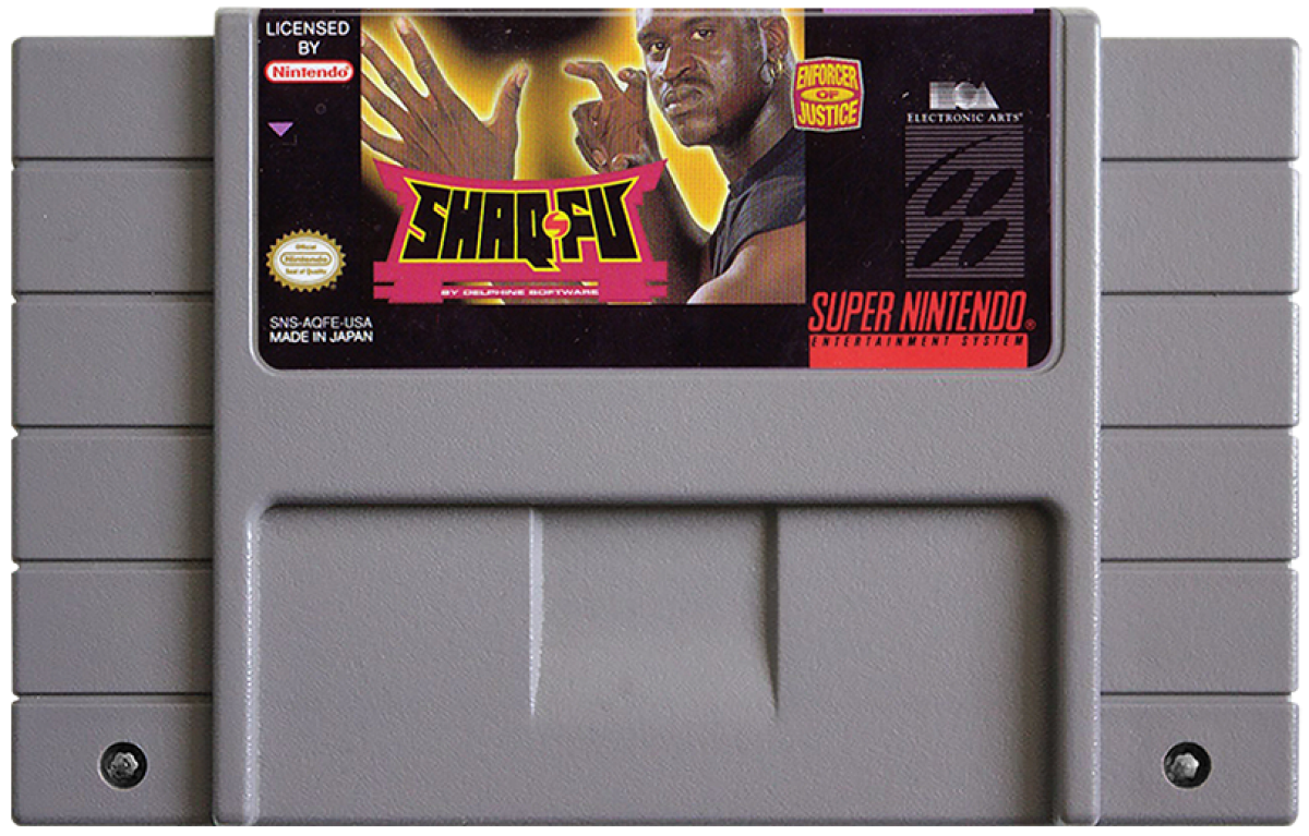 Shaq Fu cartridge for Super Nintendo Entertainment System (SNES) retro video game