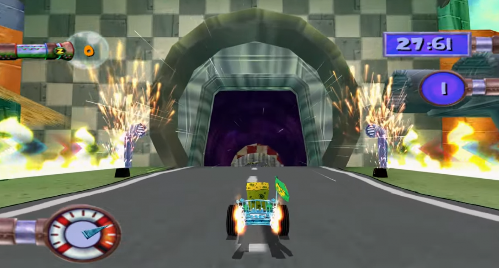 SpongeBob SquarePants Creature from the Krusty Krab PlayStation 2 PS2 video game, action platformer, cartoon-based adventure, Nickelodeon title gameplay