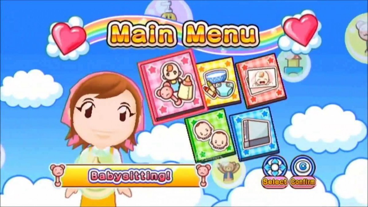 Babysitting Mama gameplay art for Nintendo Wii (Wii) video game 