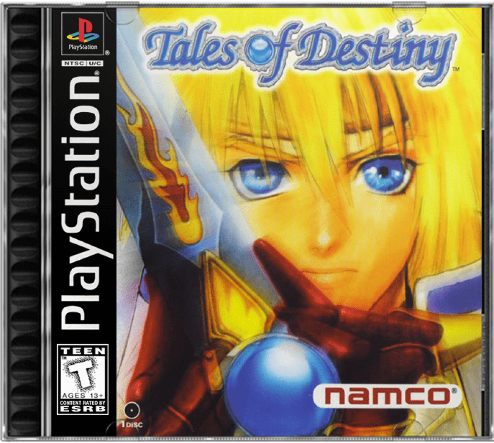 Tales of Destiny cover art for PlayStation 1 (PS1) video game