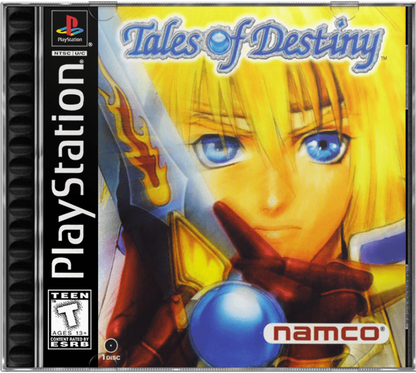 Tales of Destiny cover art for PlayStation 1 (PS1) role-playing video game