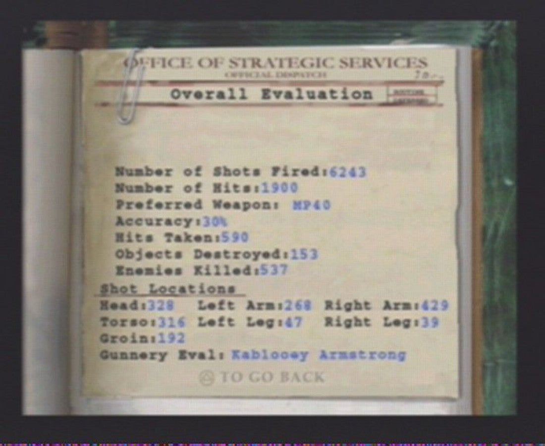 Medal of Honor Underground PS1 PlayStation 1 first person shooter World War II action game stealth combat missions historical warfare retro video game gameplay