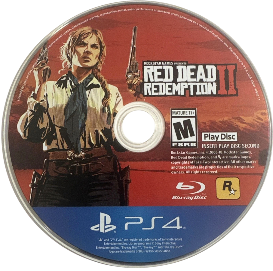 Red Dead Redemption 2 – PlayStation 4 (PS4) video game play disc, open-world action-adventure