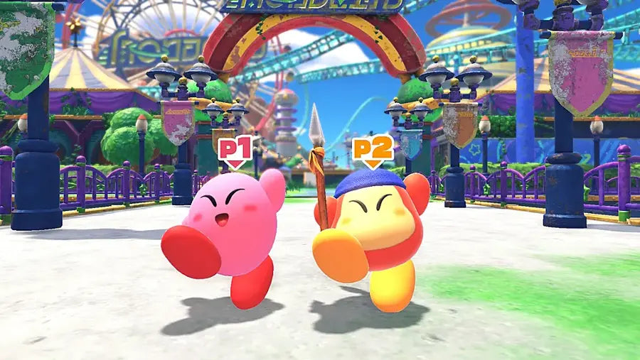 Kirby and the Forgotten Land gameplay image for Nintendo Switch (NS) video game