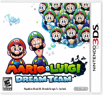 Mario & Luigi: Dream Team cover art for Nintendo 3DS (3DS) role-playing video game