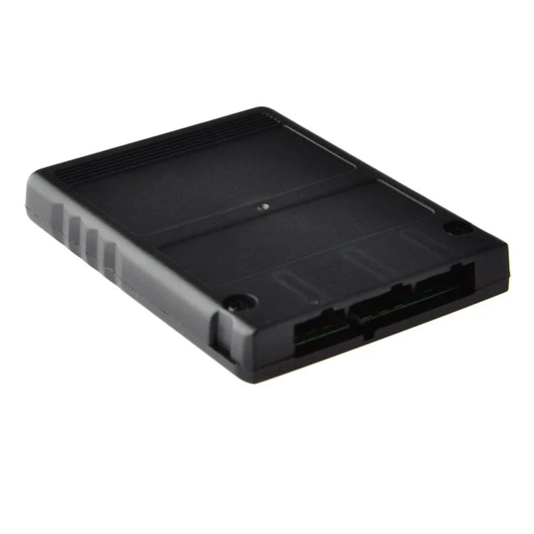 128MB Memory Card for PlayStation 2 PS2 game save storage accessory back bottom port connection