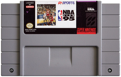NBA Live 95 cartridge for Super Nintendo Entertainment System (SNES) retro video game