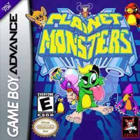 Planet Monsters cover art for Game Boy Advance GBA video game