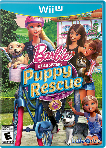Barbie and Her Sisters Puppy Rescue cover art for Nintendo Wii U (WiiU) video game