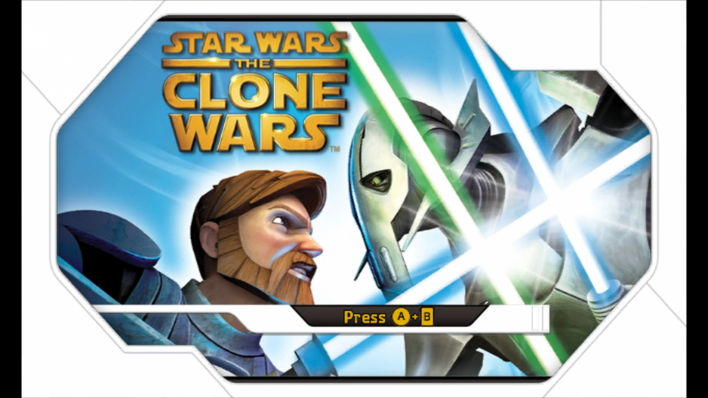 Star Wars: The Clone Wars: Lightsaber Duels – Nintendo Wii (Wii) lightsaber fighting action video game title screen