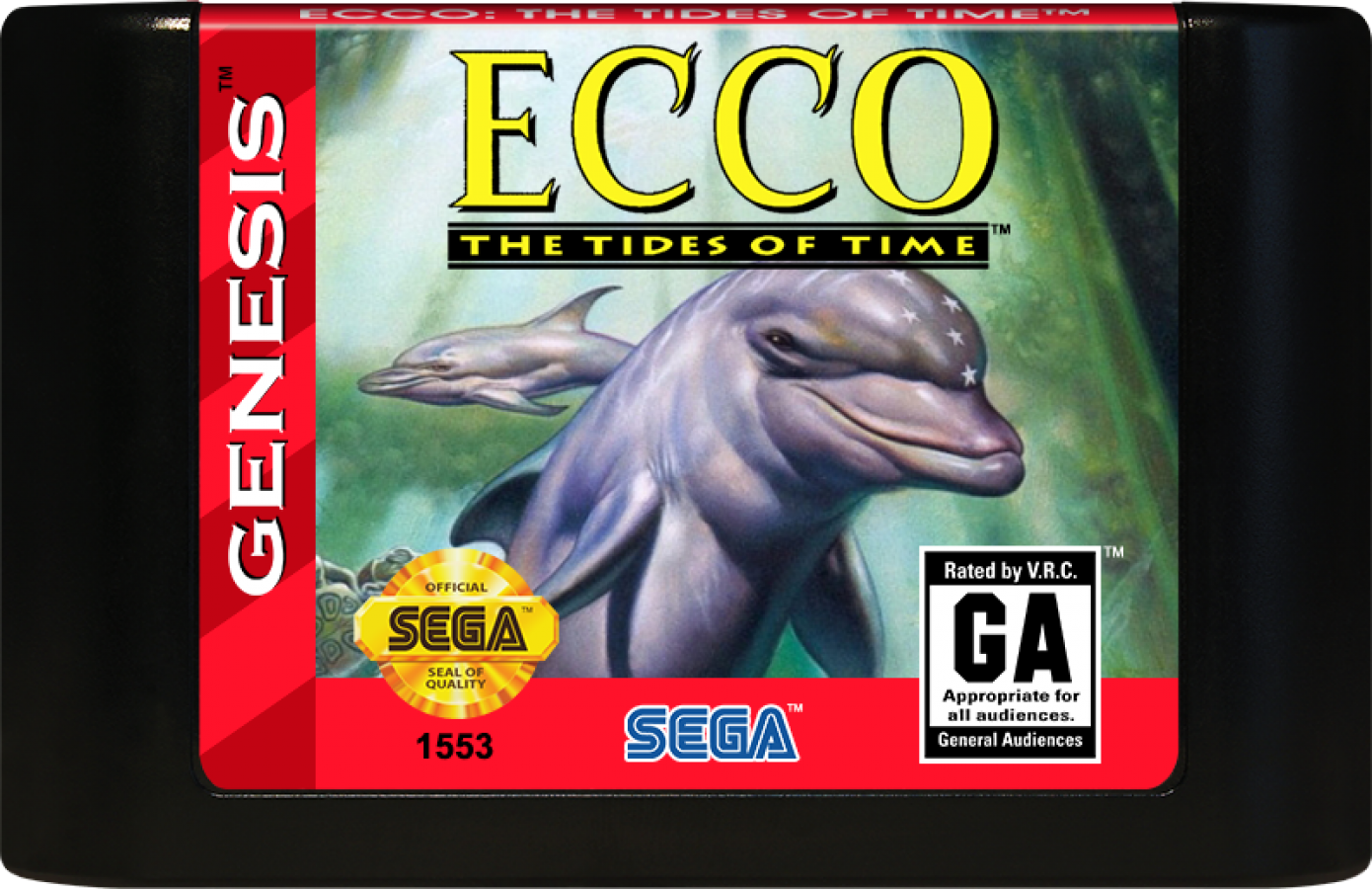 Ecco: The Tides of Time cartridge for Sega Genesis (GEN) video game