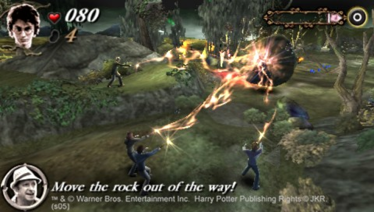 Harry Potter and the Goblet of Fire gameplay for PlayStation Portable (PSP) action-adventure video game