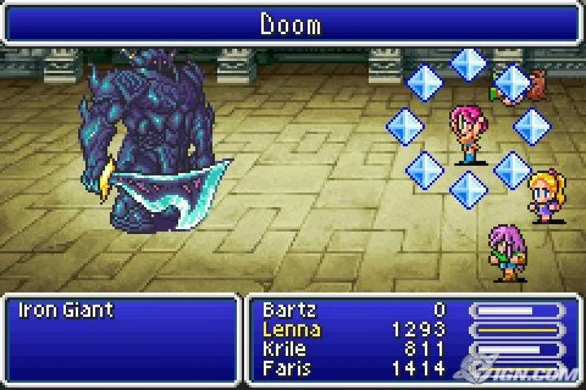 Final Fantasy V Advance cartridge for the Game Boy Advance featuring classic turn based RPG gameplay with job class system character customization and expanded content from the original Final Fantasy V adventure gameplay