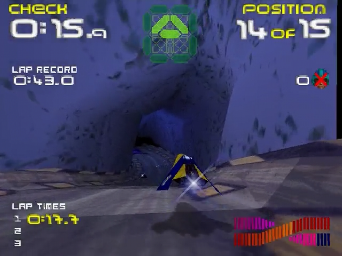 Wipeout 64 gameplay for Nintendo 64 (N64) video game
