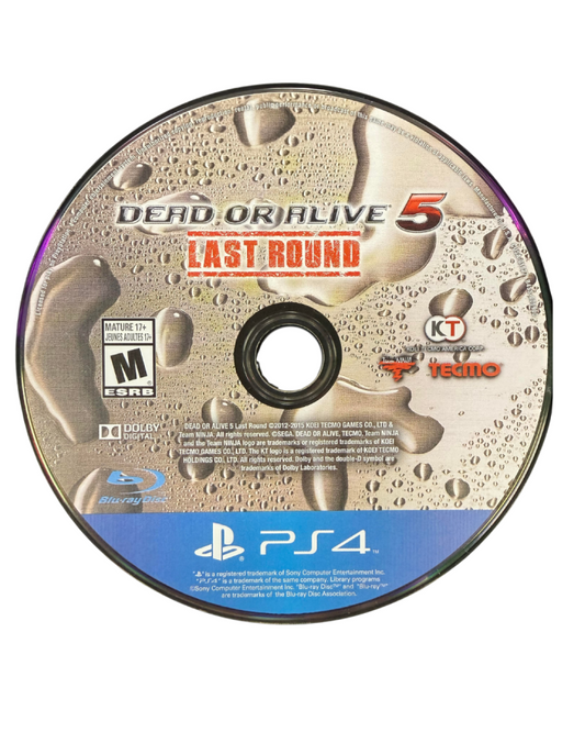 Dead or Alive 5 Last Round for PlayStation 4 3D fighting game featuring fast paced martial arts battles interactive stages character costumes and competitive versus gameplay disc