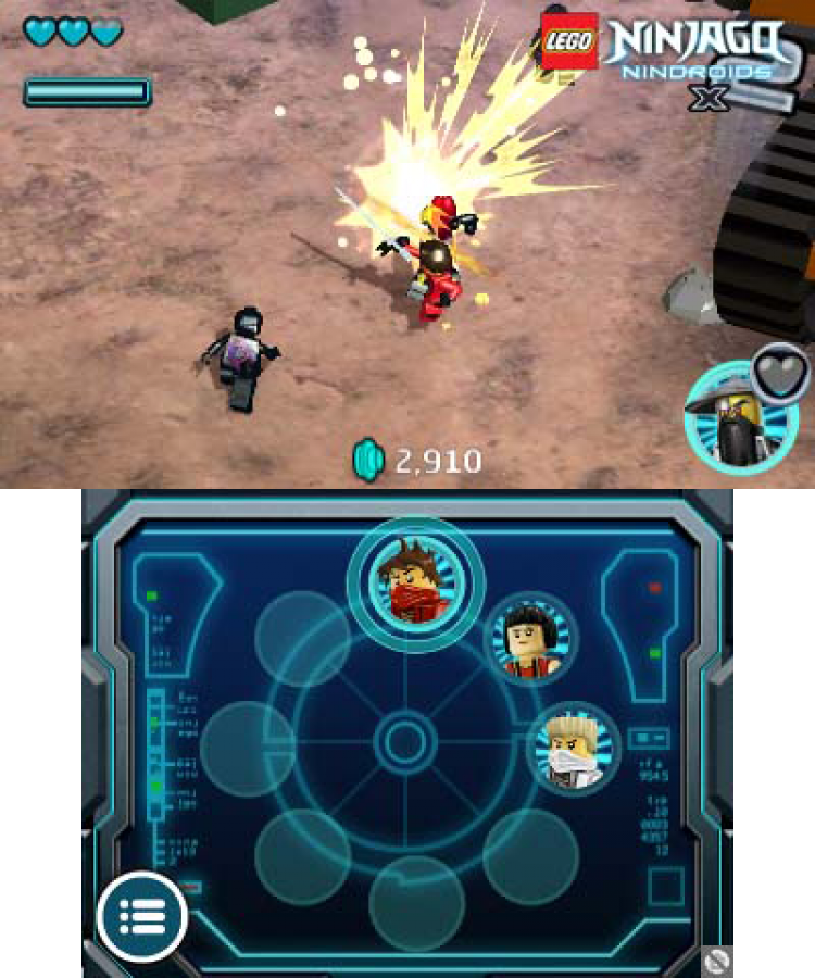 LEGO Ninjago Nindroids gameplay for Nintendo 3DS (3DS) video game. 