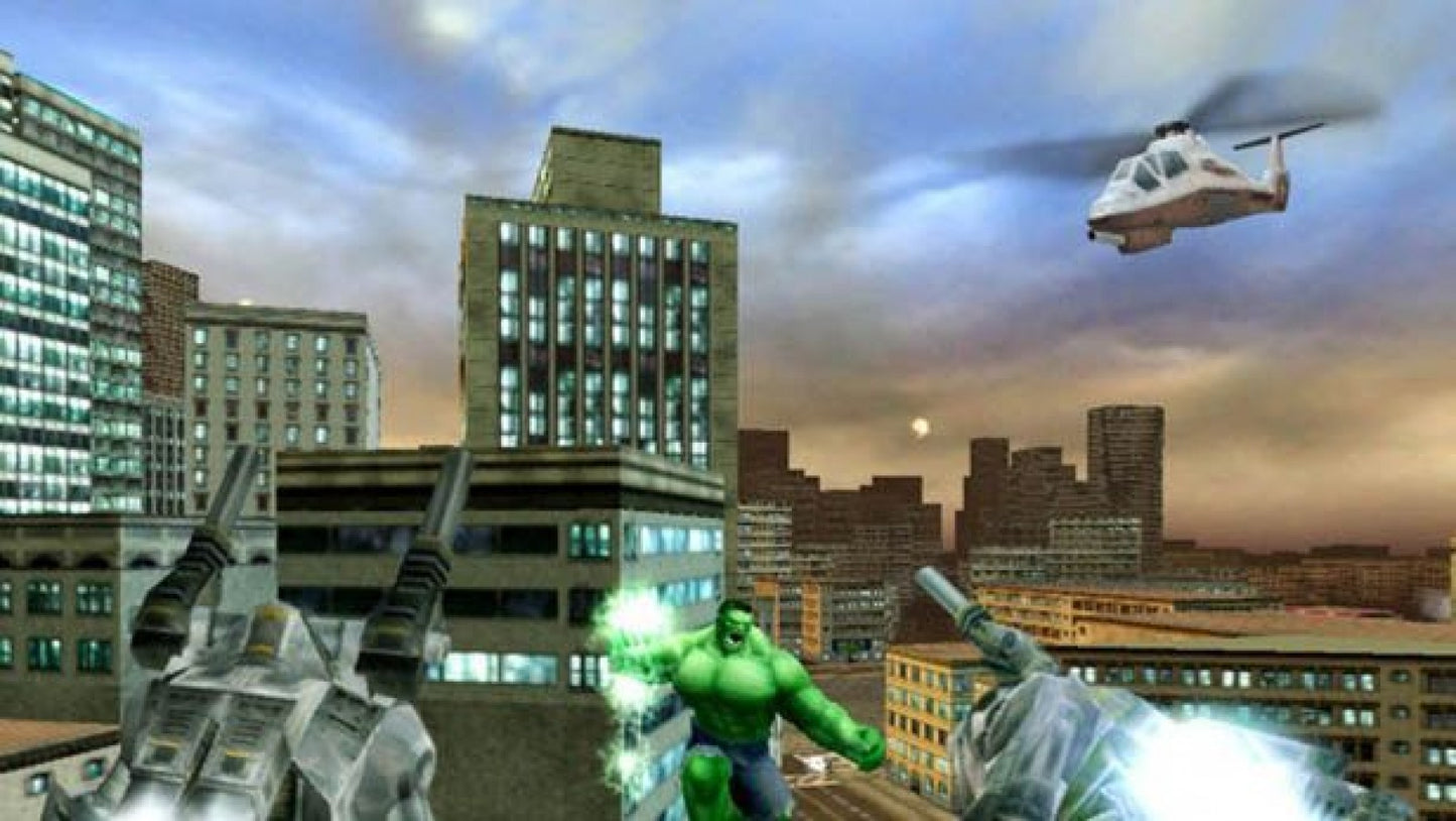 The Incredible Hulk: Ultimate Destruction – PlayStation 2 (PS2) video game gameplay, open-world action superhero game.
