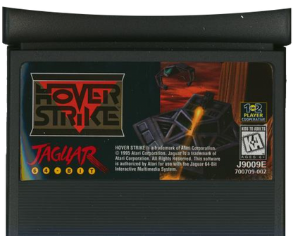 Hover Strike Atari Jaguar CD Hover Strike sci fi hovercraft combat shooter 3D vehicle combat missions futuristic battlefield action retro Jaguar CD game cartridge 