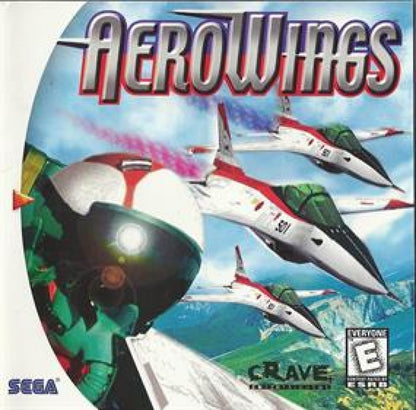AeroWings Sega Dreamcast DC for flight simulation video game fans featuring realistic aircraft controls military jets aerial missions takeoff and landing challenges detailed environments flight training and classic Dreamcast aviation gameplay collectible retro Sega gaming appeal front