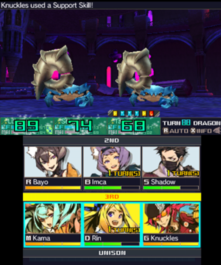 7th Dragon III Code: VFD gameplay for Nintendo 3DS (3DS) role-playing video game