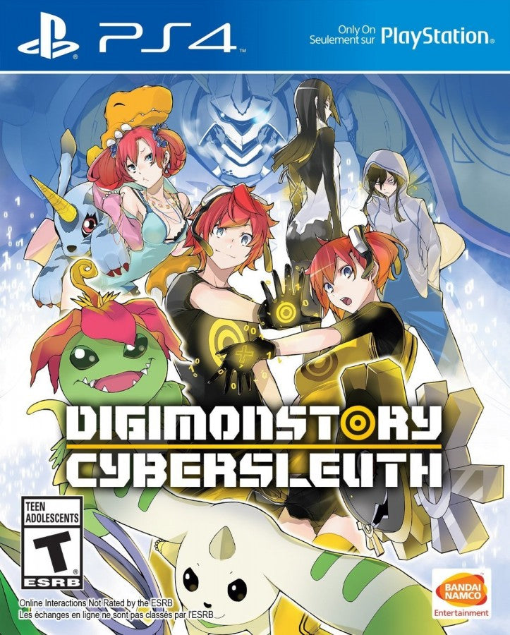 Digimon Story: Cyber Sleuth – PlayStation 4 (PS4) video game cover image, RPG by Bandai Namco Entertainment