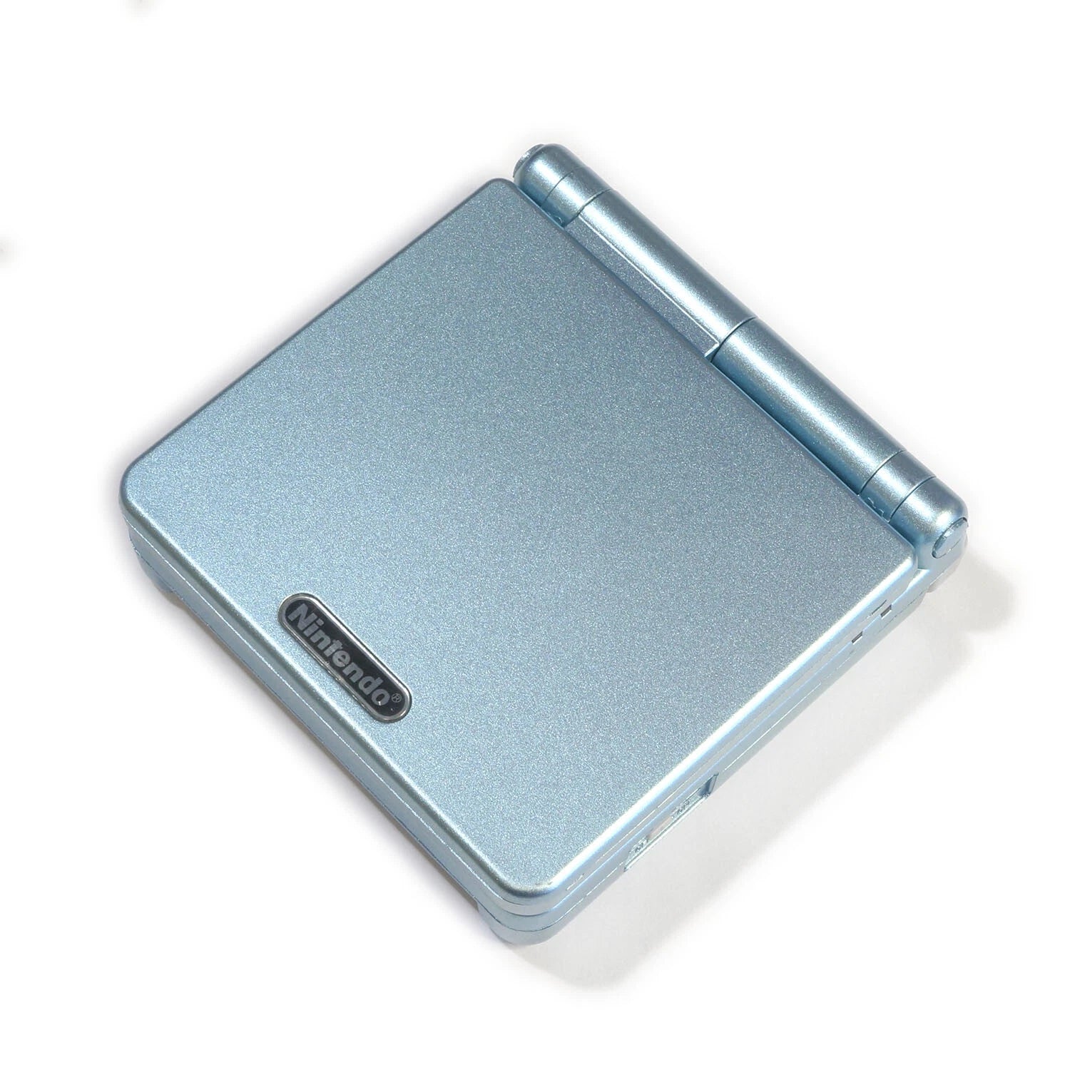 Nintendo Game Boy Advance SP AGS-101 Pearl Blue handheld console  top 