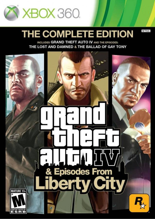 Grand Theft Auto IV: The Complete Edition game cover art for XBox 360 (X360) video game