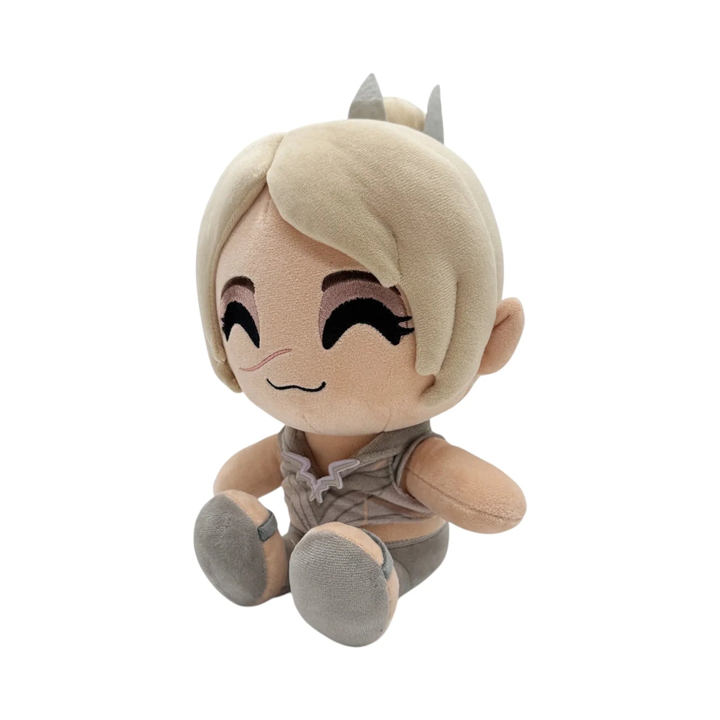 Selunite Shadowheart 9 Inch Plush collectible Baldur's Gate 3 character plush featuring Selunite Shadowheart soft plush construction detailed character styling 9 inch size huggable collectible display item fantasy gaming merchandise and pop culture collectible appeal right side