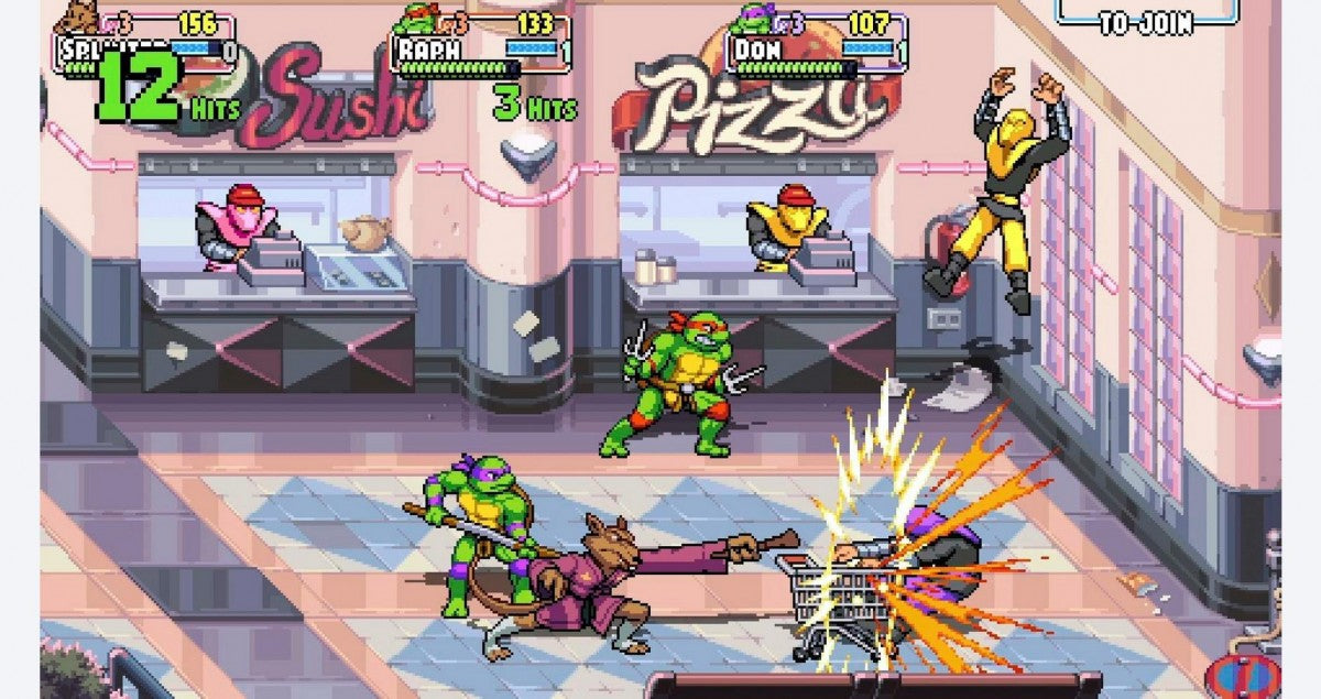 Teenage Mutant Ninja Turtles: Shredder's Revenge gameplay for PlayStation 5 (PS5) side-scrolling beat 'em up action video game