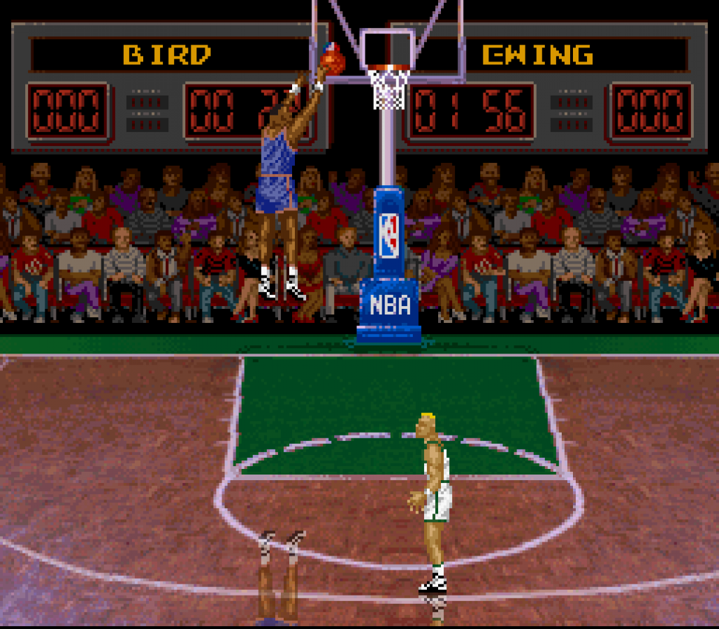 NBA All-Star Challenge gameplay image for Super Nintendo Entertainment System (SNES) retro video game