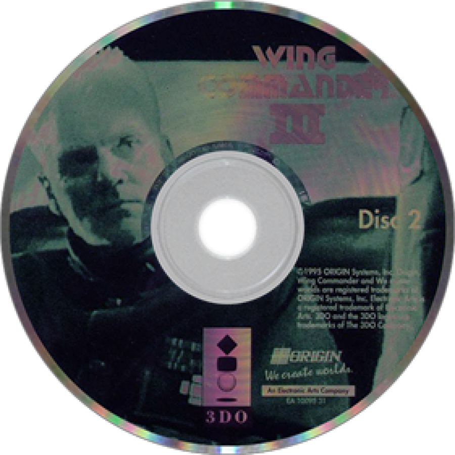 Wing Commander III: Heart of the Tiger disc 2 for Panasonic 3DO (3DO) space combat simulation video game