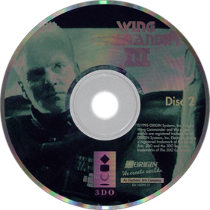 Wing Commander III: Heart of the Tiger disc 2 for Panasonic 3DO (3DO) space combat simulation video game