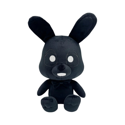 Shadow Bonnie RWQFSFASXC 9 Inch Plush collectible Five Nights at Freddy's FNAF character plush featuring Shadow Bonnie RWQFSFASXC soft plush construction black character design glowing white eyes 9 inch size huggable collectible display item video game merchandise and gaming collectible appeal front