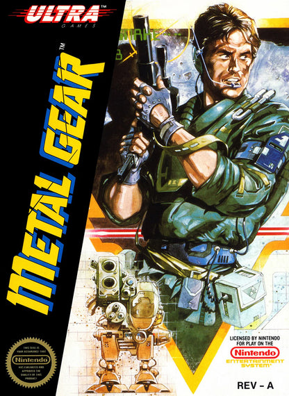 Metal Gear cover art for Nintendo Entertainment System (NES) video game