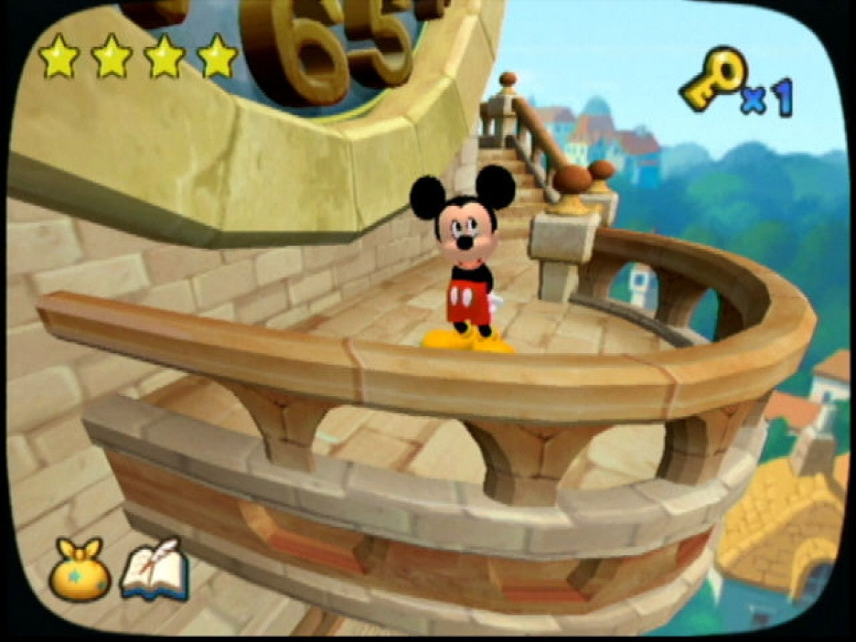 Gameplay for Disney’s Magical Mirror Starring Mickey Mouse GameCube game featuring family-friendly adventure gameplay and interactive storybook puzzles